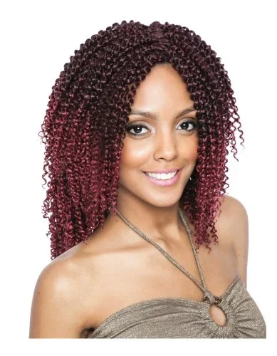 2X CB 3CNatural Cork Screw 10″ Afri Napural Crochet Braid Mane Concept