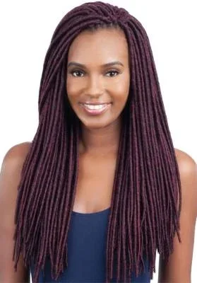 2X Medium Faux Locs 18″ Glance Crochet Braid By Model Model