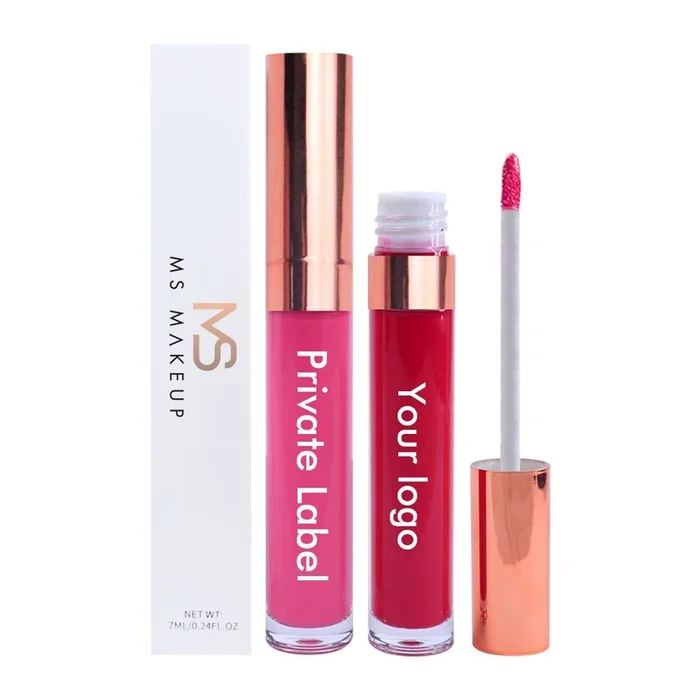 34 Colors Gold Lid Round Tube Lip Glosses（#23-#34）