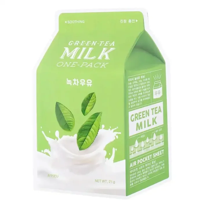 A’Pieu Sheet Mask Green Tea Milk buy for 1,69 € and save 0% Mascarillas Faciales de Tela