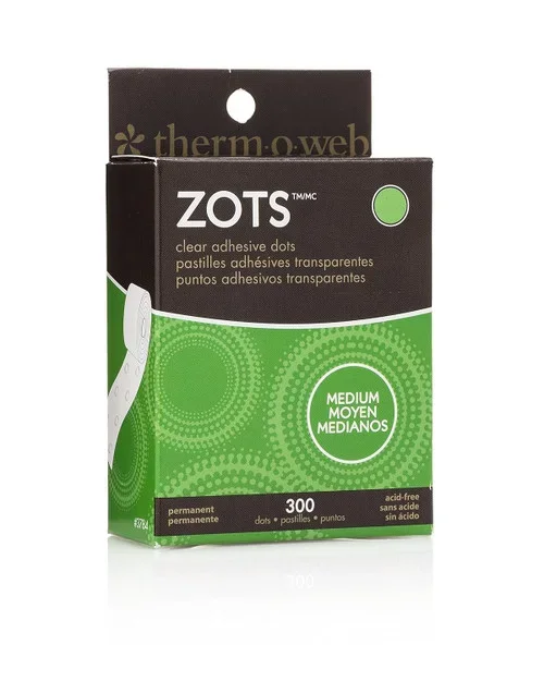 Adhesive Memory Zots300Ct, Clear, 3/8″ Thrifty White Health Essentials