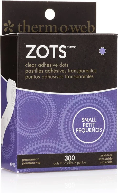 Adhesive Memory Zots300Ct, Clear Thrifty White Health Essentials