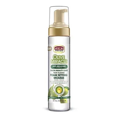 African Pride NonFlaking Foam Mousse 8.5 Oz