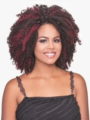 Afro Jerry Destiny Pop & Go Premium Realistic Fiber Full Wig Beauty Element