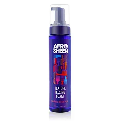 Afro Sheen Texture Flexing Foam For Hydration, Curl Definition And Shine 8.5 Oz