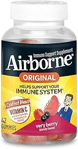Airborne Immune Support Gummy Very Berry 42 Ct