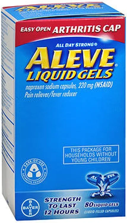 Aleve Liquid Gels Easy Open Arthritis Cap Thrifty White Health Essentials