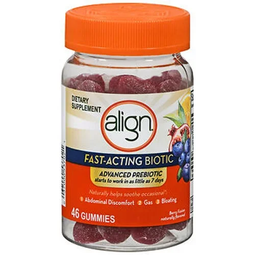 Align Advanced Prebiotic Gummies Berry Fusion 46 ct Thrifty White Health Essentials