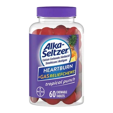 AlkaSeltzer Heartburn + Gas Reliefchews 60 Count