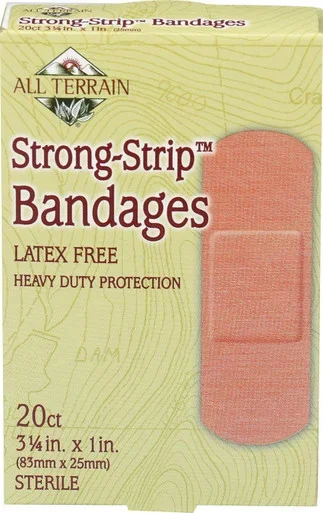 All Terrain Strong Strip Bandages Latex Free 20 Ct