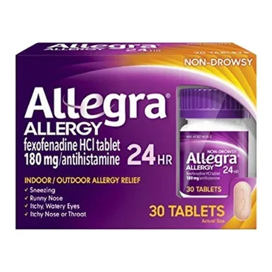 Allegra 24 Hours Allergy Relief Tablets 30 Ea
