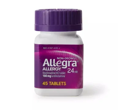 Allegra 24Hour Allergy Relief 180 Mg 45 Tablets