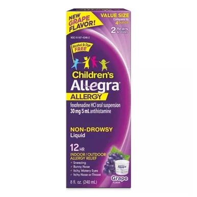 Allegra Children’S Allergy Relief Liquid 8 Oz