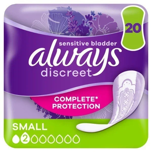 Always Discreet Small NonWinged Sanitary Towels 20 Pack Health & Wellbeing