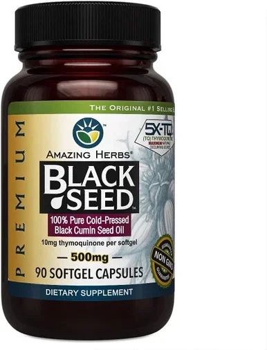 Amazing Herbs Premium Black Seed 90 Capsules