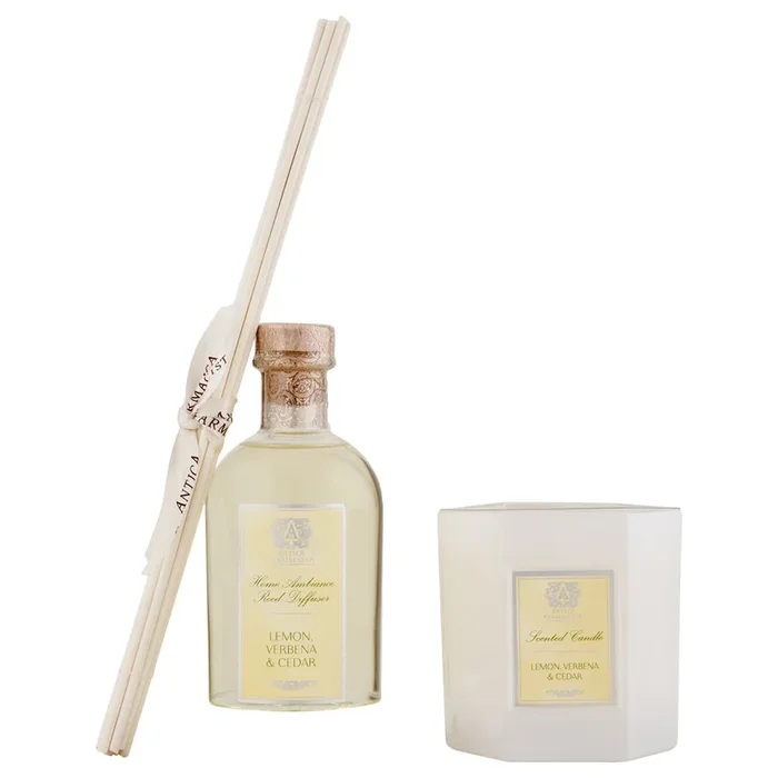 Antica Farmacista Lemon, Verbena & Cedar Acrylic Home Ambiance Gift Set