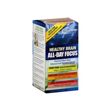 Applied Nutrition Healthy Brain AllDay Focus Tablets 50 Ea