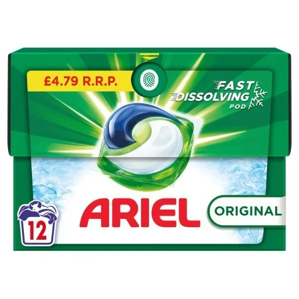 Ariel Pods 12 Pack Household