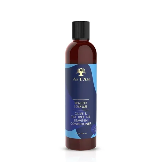 As I AM Olive & Tea Tree Oil Leavein Conditioner, 8 oz