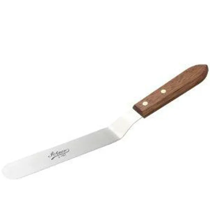 Ateco 1387 Offset Spatula with 7.63-Inch Stainless Steel Blade, Wood Handle