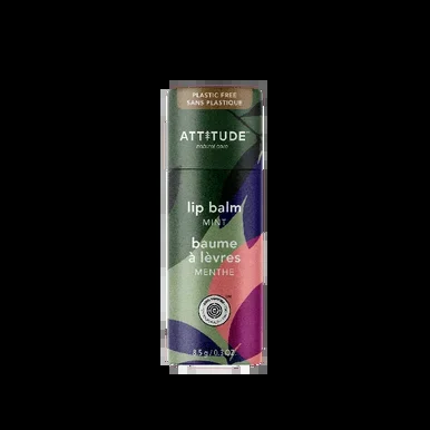 Attitude Lip Balm Mint Leaves Bar,0.3 Oz