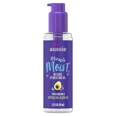 Aussie Miracle Moist Intense Hydration Oil With Jojoba Oil 3.2 Oz
