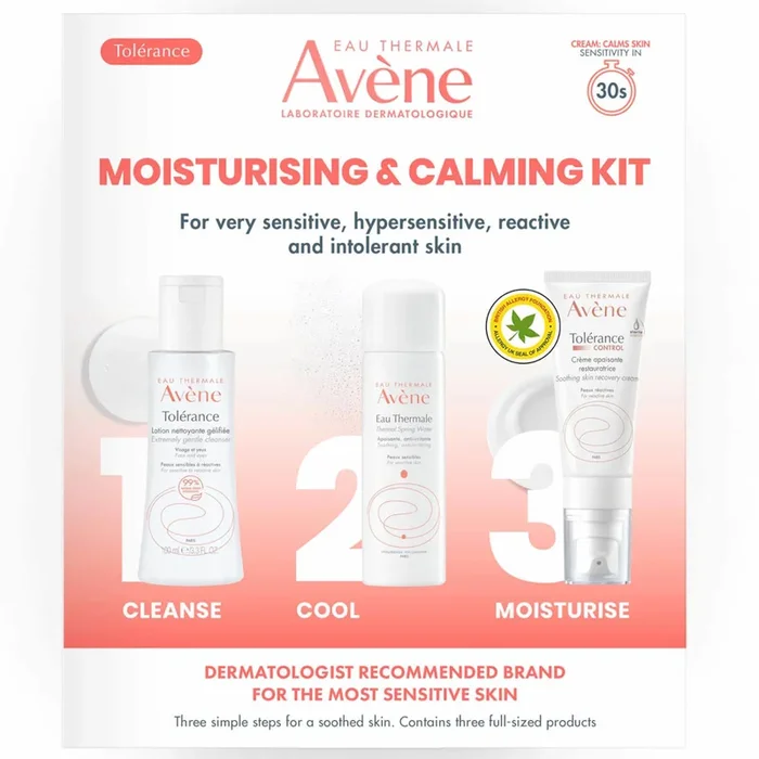 Avène Moisturising And Calming 3Step Routine buy for £27.50 Skin Care Sets