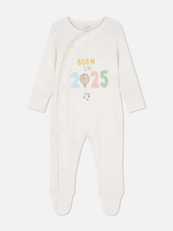Baby Boys;Girls;Unisex Oatmeal 09mths Born In 2025 Sleepsuit Penneys