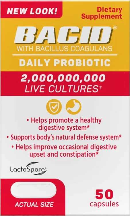 Bacid Daily Probiotic 50 Capsules Thrifty White Health Essentials ©