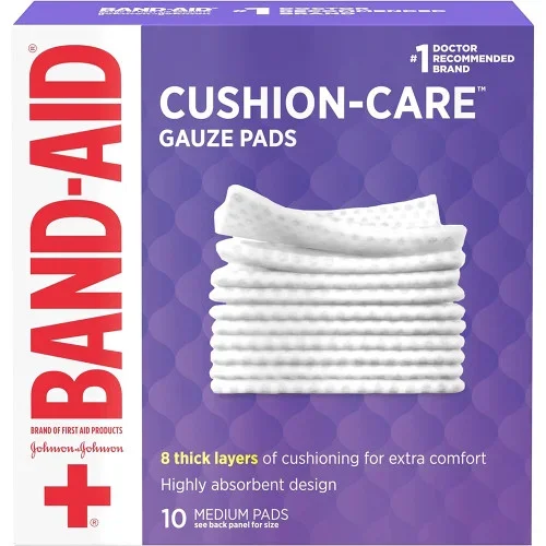 BandAid Gauze Pads Medium 3×3″