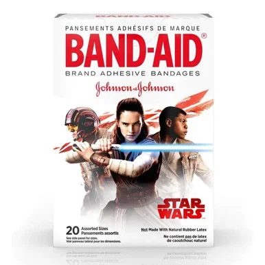 BandAid Star Wars Assorted Adhesive Bandages Assorted 20 Count