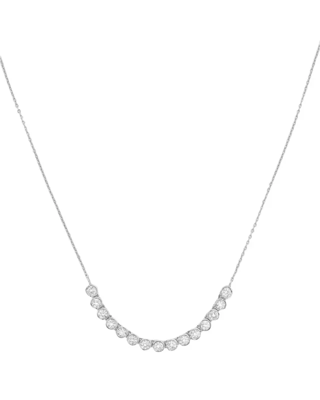 Baroness Tennis Chain Necklace – Silver