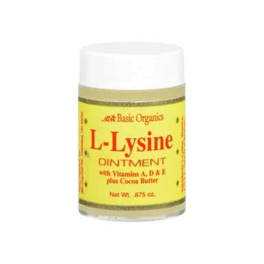 Basic Organics LLysine Ointment 0.87 Oz