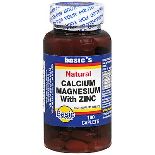 Basic Vitamins Calcium Magnesium With Zinc Caplets Thrifty White Health Essentials