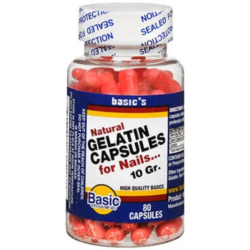 Basic Vitamins Natural Gelatin Capsules For Nails Thrifty White Health Essentials