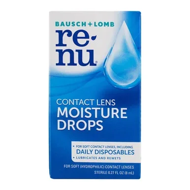Bausch And Lomb Renu Multiplus Lubricating And Rewetting Drops 8 Ml