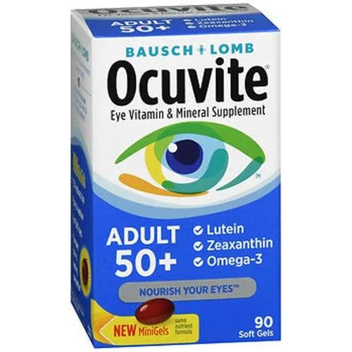 Bausch + Lomb Ocuvite Adult 50+ Eye Vitamin & Mineral Supplement Thrifty White Health Essentials