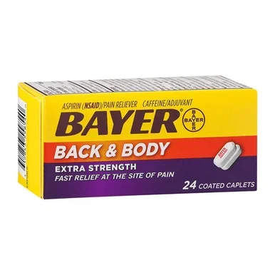 Bayer Back And Body Extra Strength Coated Caplets 24 Each