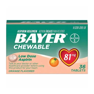 Bayer Childrens Chewable, Childrens Aspirin Pain Reliever 36 Ea