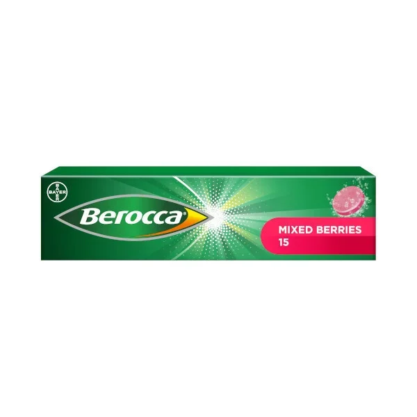 Berocca Mixed Berries Energy Vitamin 15 Tablets Health & Wellbeing