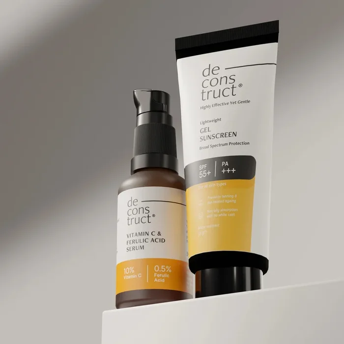 Bestseller Combo – Vitamin C Serum + Gel Sunscreen