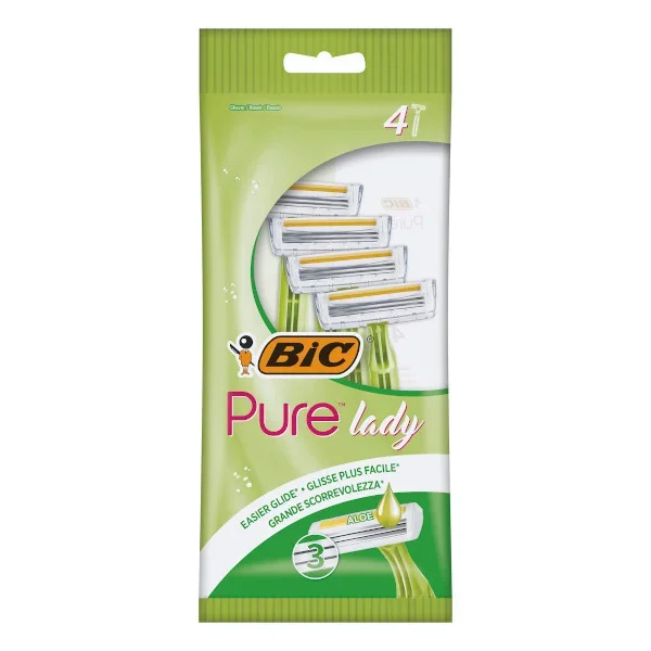 Bic Pure 3 Lady 4 Pack Toiletries