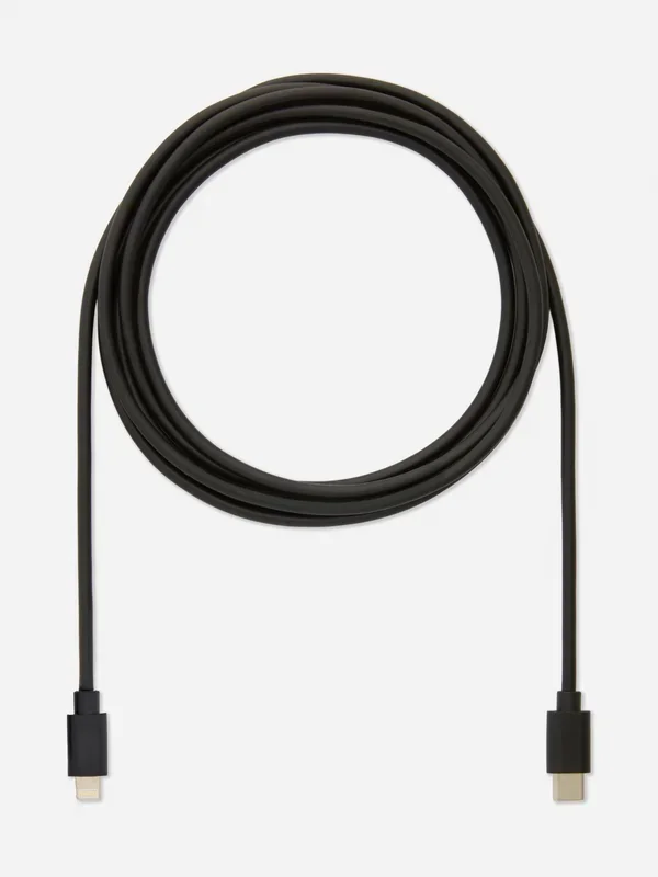 Black 2M USBC To Lightning cable Penneys