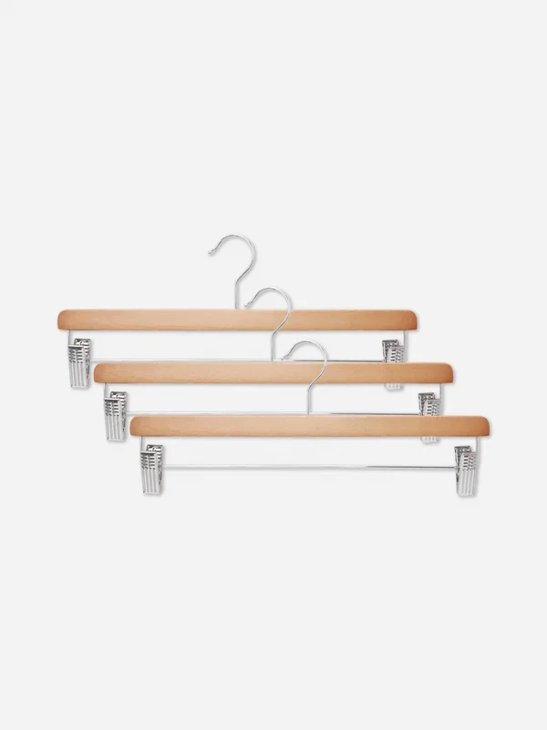 Black 3pk Trouser Hangers Penneys