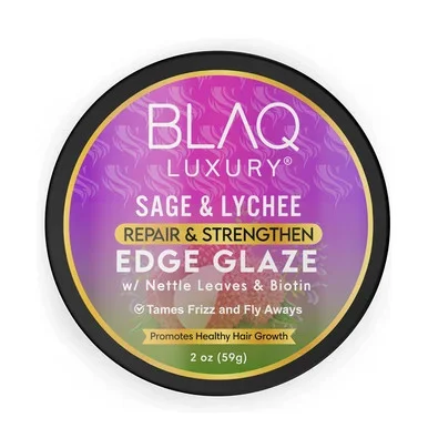 Blaq Luxury Sage & Lychee Repair and Strengt Edge Glaze 2oz