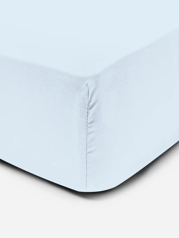 Blue King Sateen Fitted Sheet Penneys