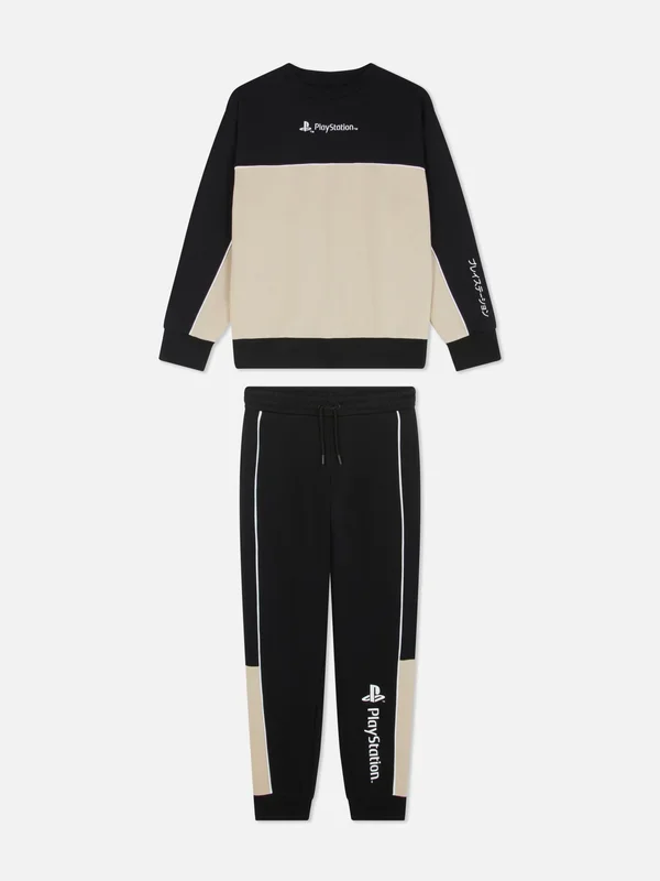 Boys Black 615yrs PlayStation Sweatshirt and Joggers Set Penneys