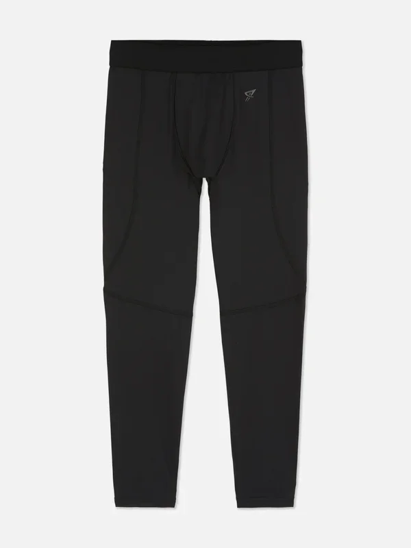 Boys Black 715yrs Base Layer Sports Leggings Penneys