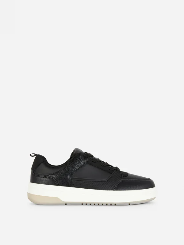 Boys Black Chunky LowTop Trainers Penneys