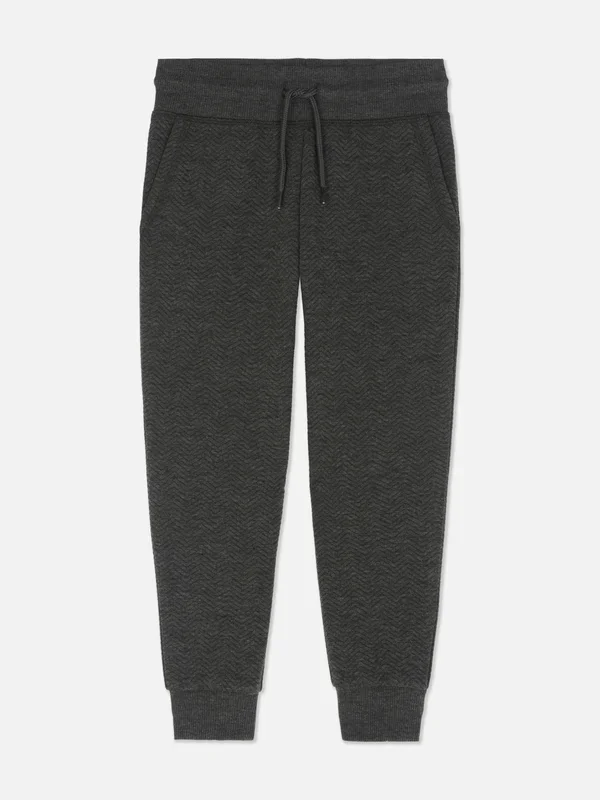 Boys Charcoal 1.58yrs Textured Cuffed Joggers Penneys